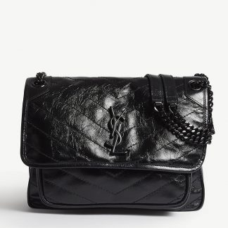 Miserable mensaje valor saint laurent niki bolso mediano de cuero negro/negro – Tienda de bolsos  Yves Saint Laurent de alta calidad
